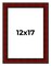Weathered Red Picture Frame - UV Acrylic, Foam Board Backing, Hanging Hardware